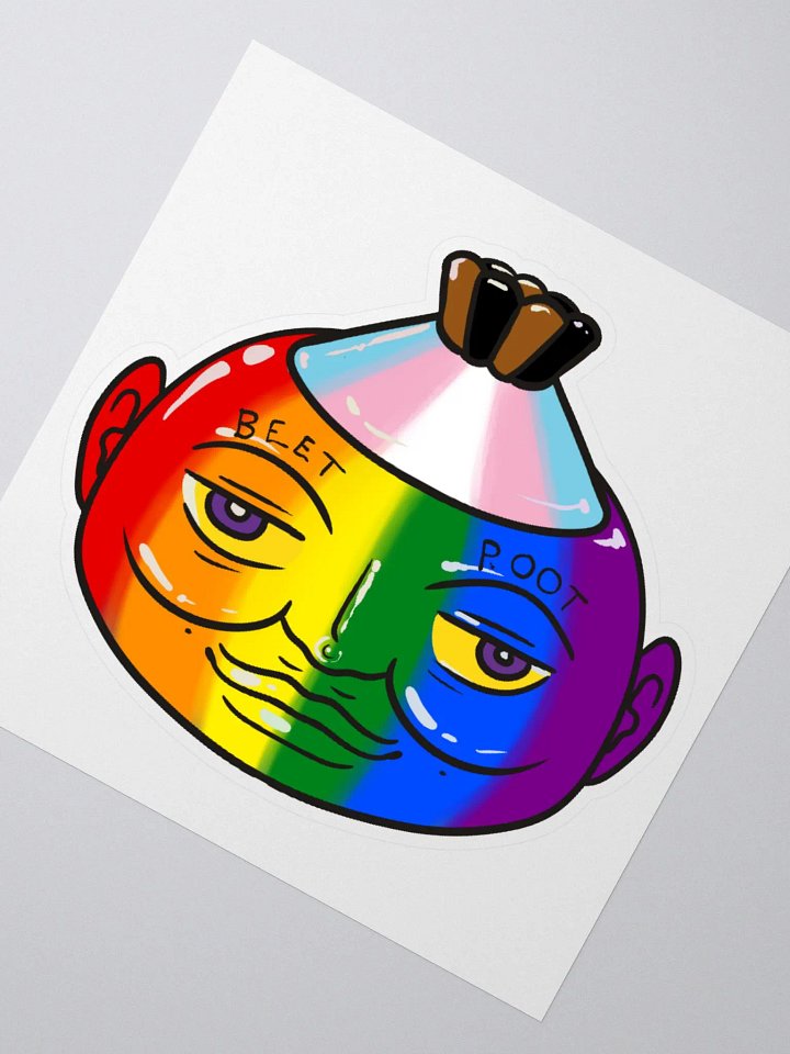 Progress Pride Poot bubble free stickers product image (1)
