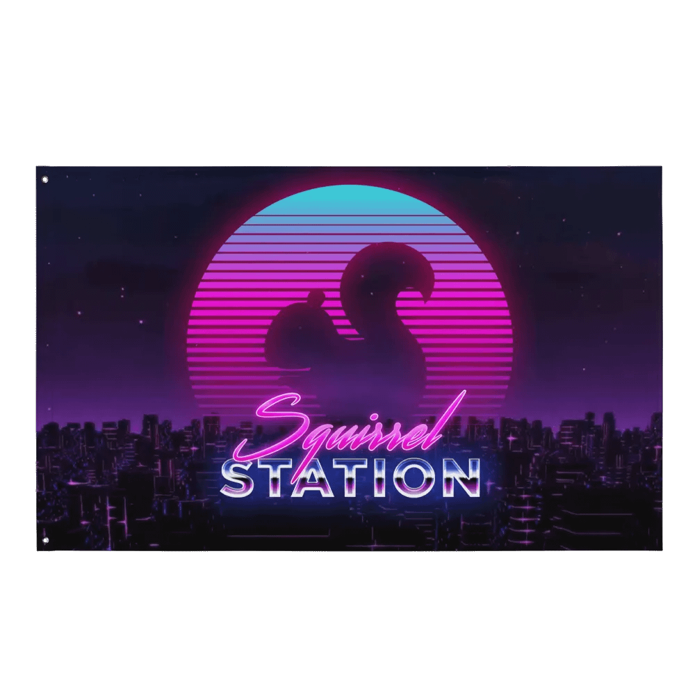 Squirrel Station Flag product image (1)