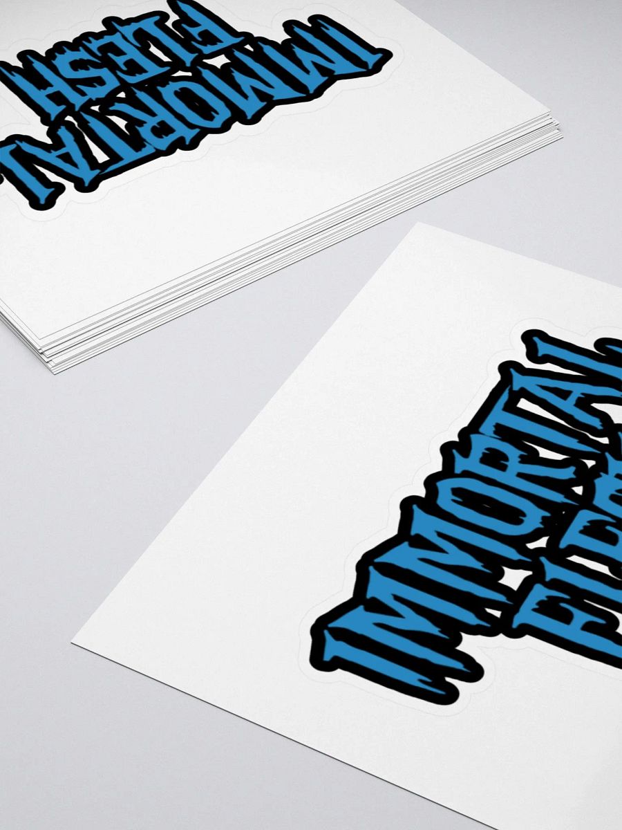 Flesh Logo Sticker (Aqua) product image (4)
