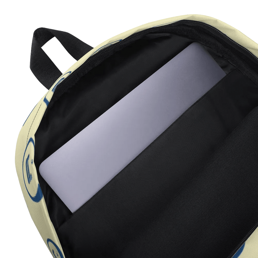 Run Button Logo All-Over Print Backpack - Blue product image (5)