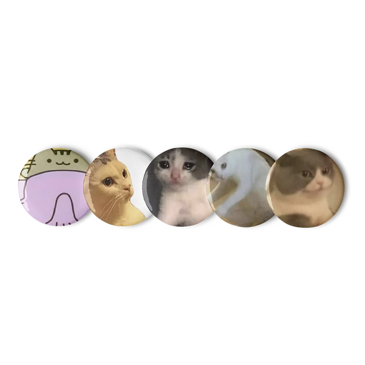 Set of Pin Buttons: Meme Cats 9 product image (3)