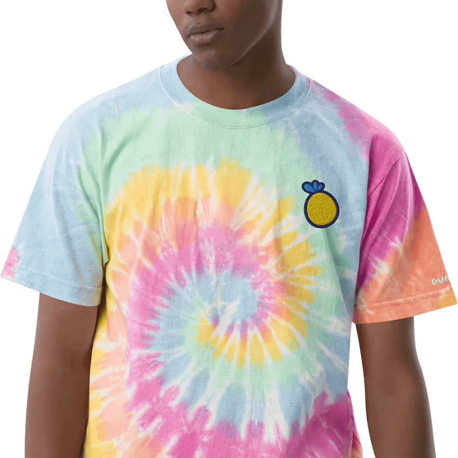 Dummy Pineapple Embroidered Tie-Dye Tee product image (11)