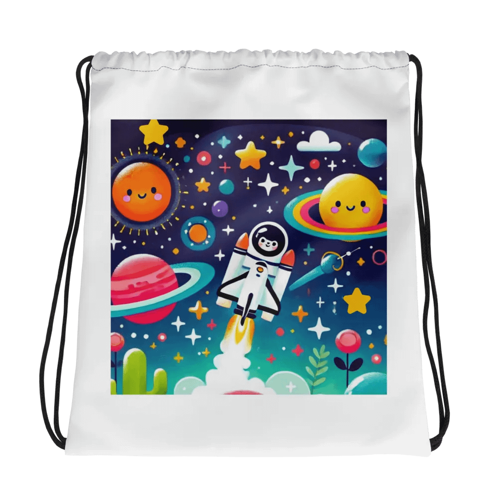 Cosmic Explorer Drawstring Bag product image (1)