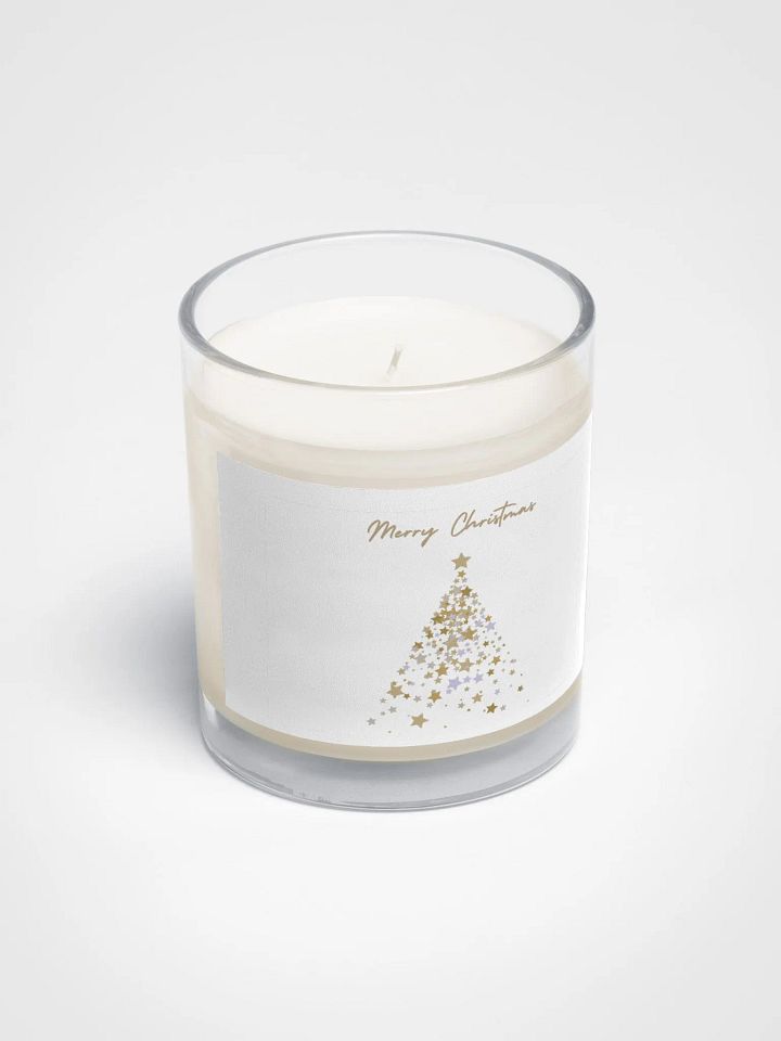 Gold and Silver Star Christmas Tree Candle product image (2)