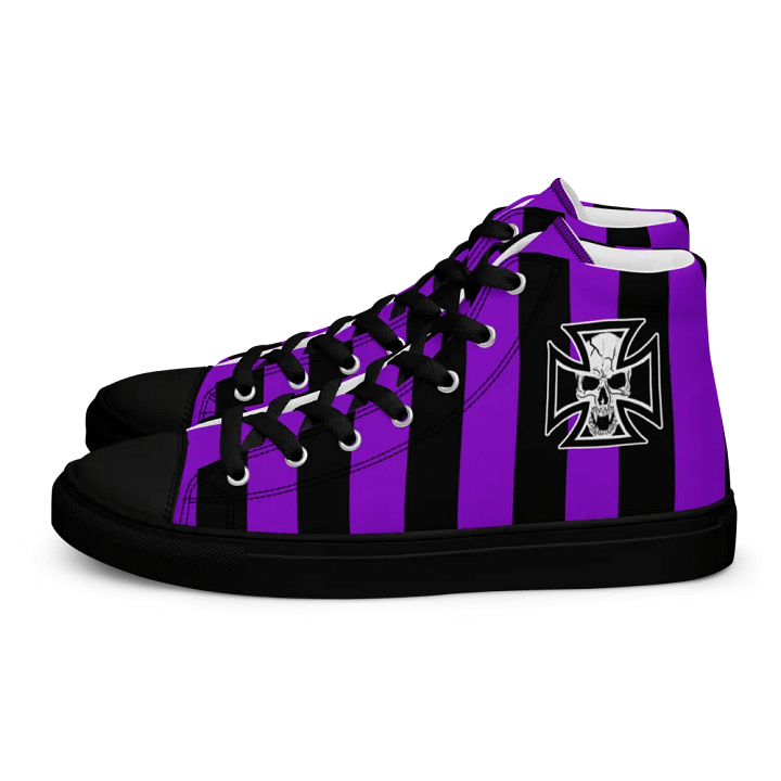 Maltese cross and skull mens high tops product image (1)