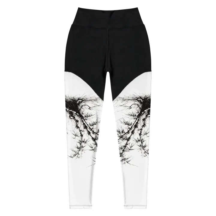 Bamboo Root All-Over Print Sports Leggings product image (1)