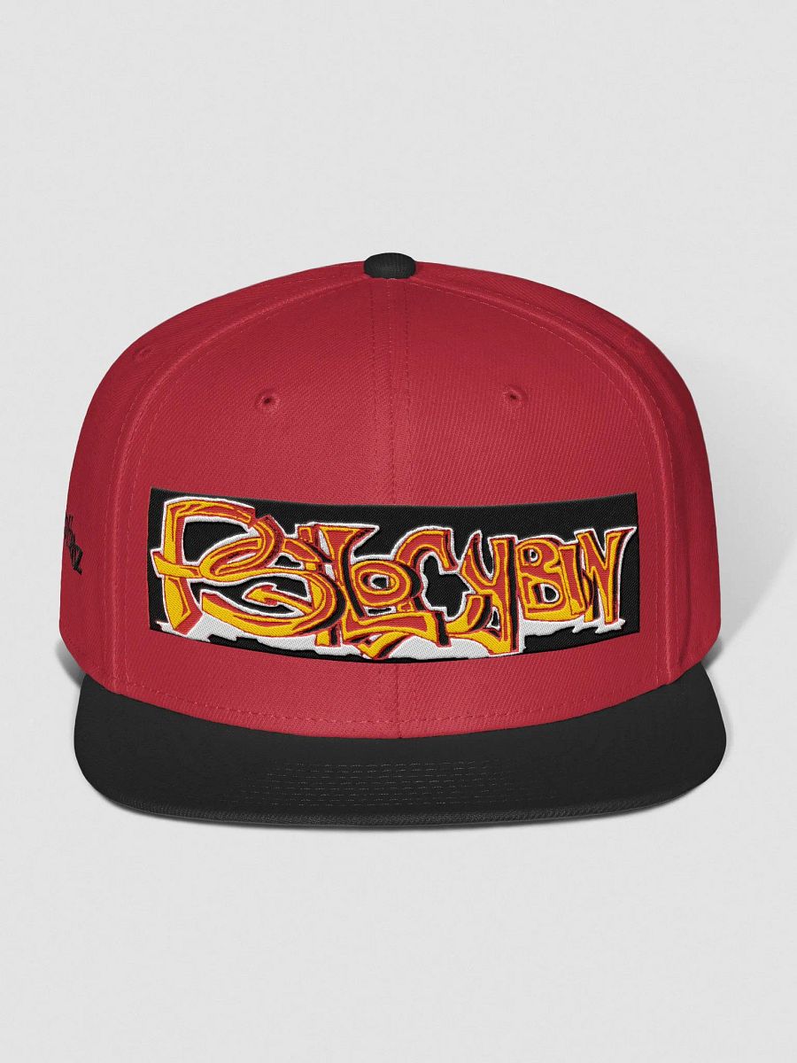 Psychedelic Psilocybin Red/Black Snapback product image (1)