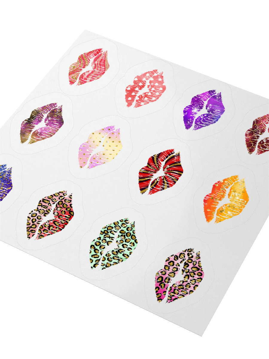Colorfull Kisses - Kiss Cut Stickers product image (9)