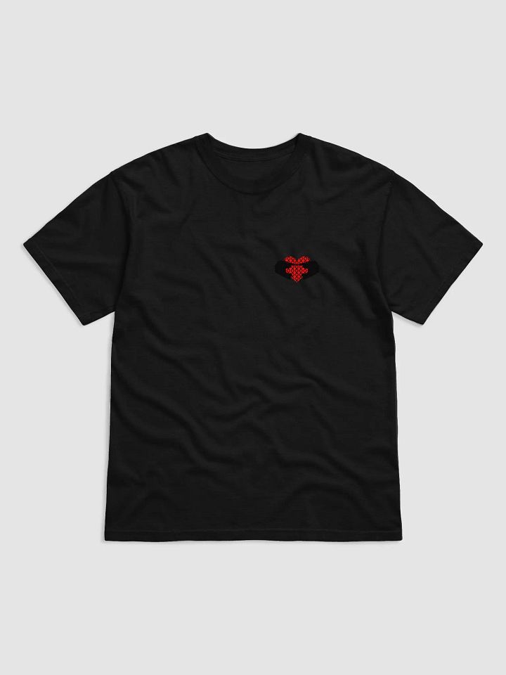 Valentine Matching Off-Road Helmet Heart Shirt (Black-Right) product image (2)