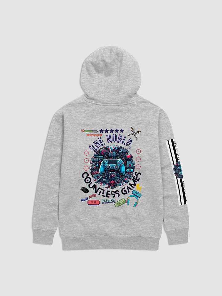 ONE WORLD, COUNTLESS GAMES, Gaming design -Cotton Heritage Unisex Premium Hoodie product image (1)