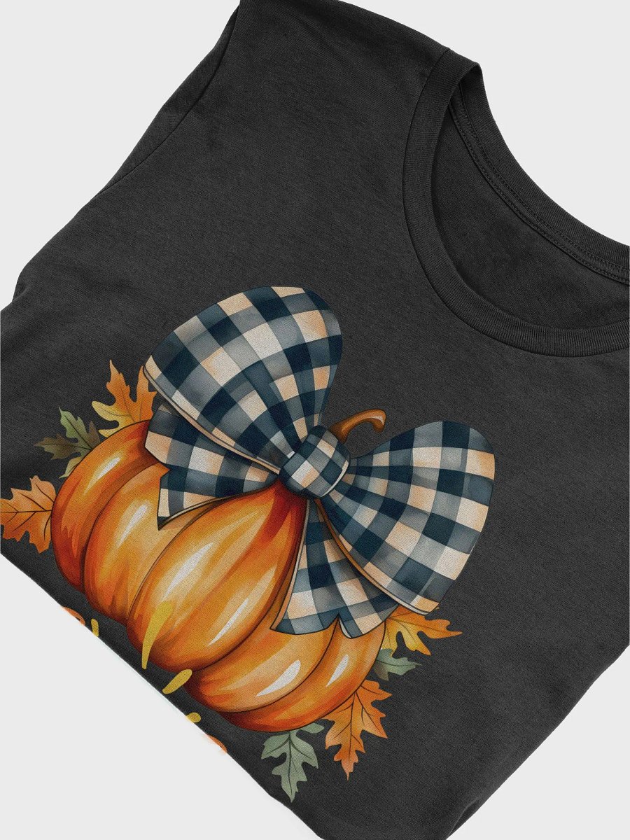 Give Thanks Pumpkin Plaid T-Shirt product image (10)
