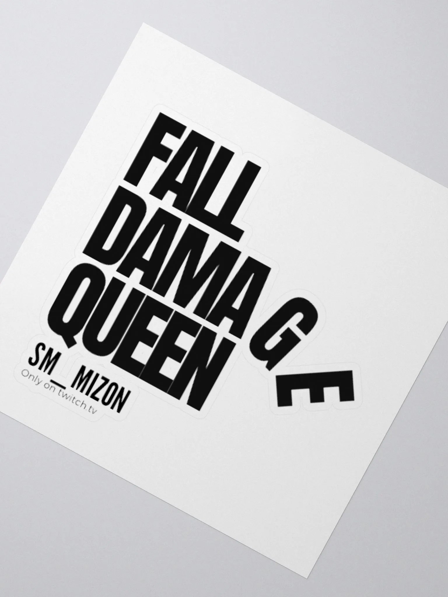 Fall Damage Queen Sticker product image (2)