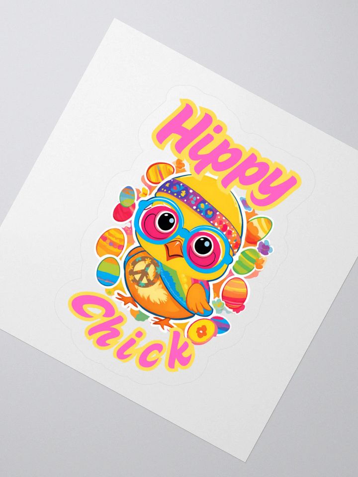 Hippy Chick Easter Sticker product image (6)
