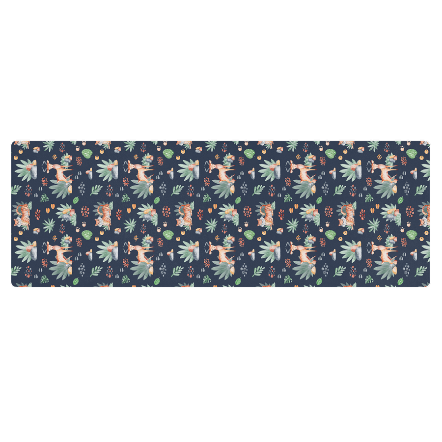 Safari Wild Animals Pattern Yoga Mat by Treasure Pie product image (1)