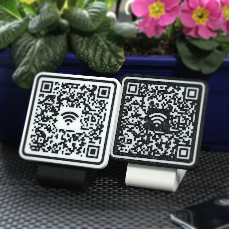WiFi Sign QR Code with Magnetic Stand [No NFC] product image (1)