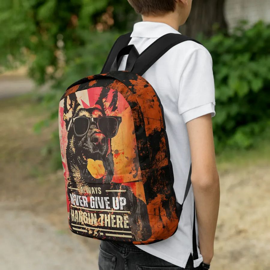 Hangin There German Shephed All-Over Print Backpack product image (1)