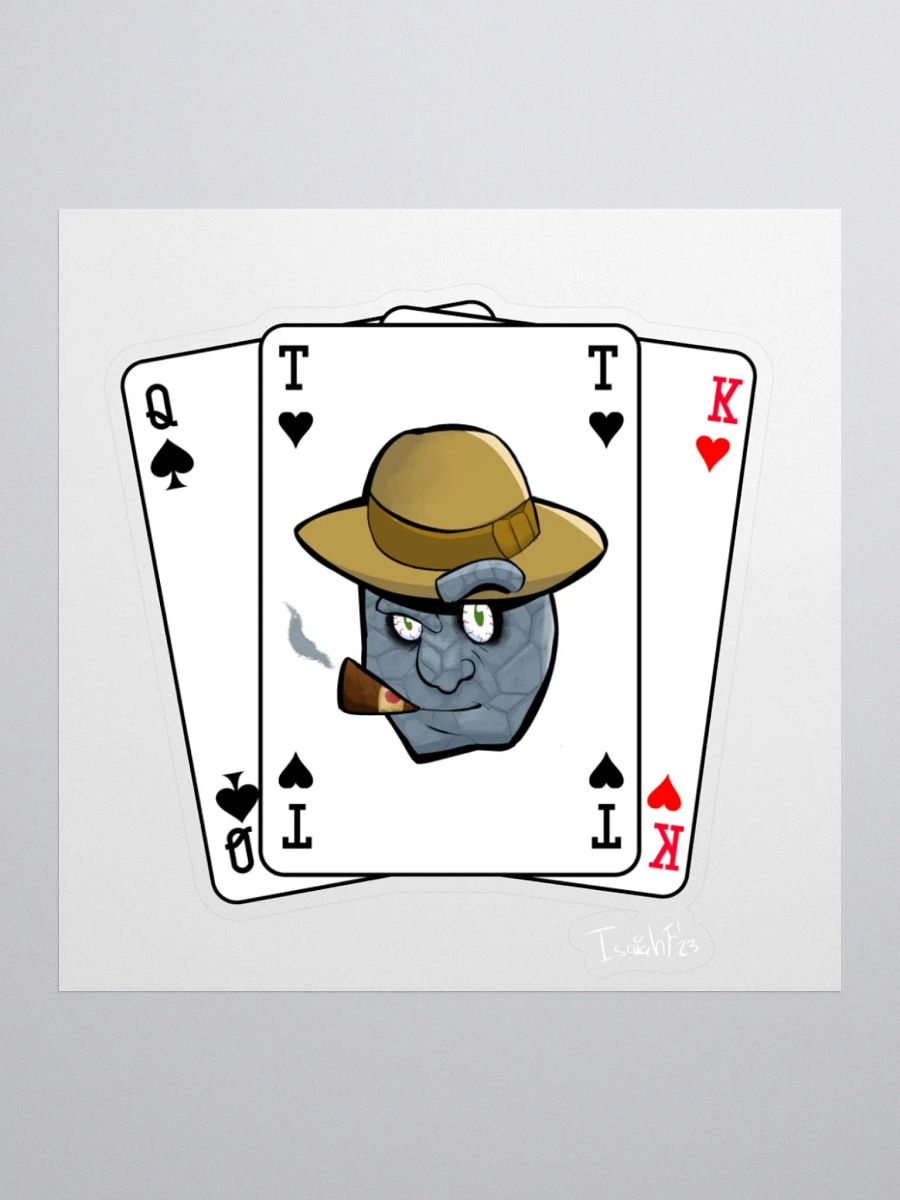Isaiah Ferguson Grey Ben Cards Sticker product image (1)