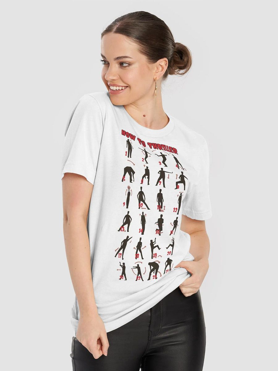 How to Dance Thriller T-Shirt, Step by Step Michael Jackson Dance Moves, Unisex Graphic Classic Tee product image (3)