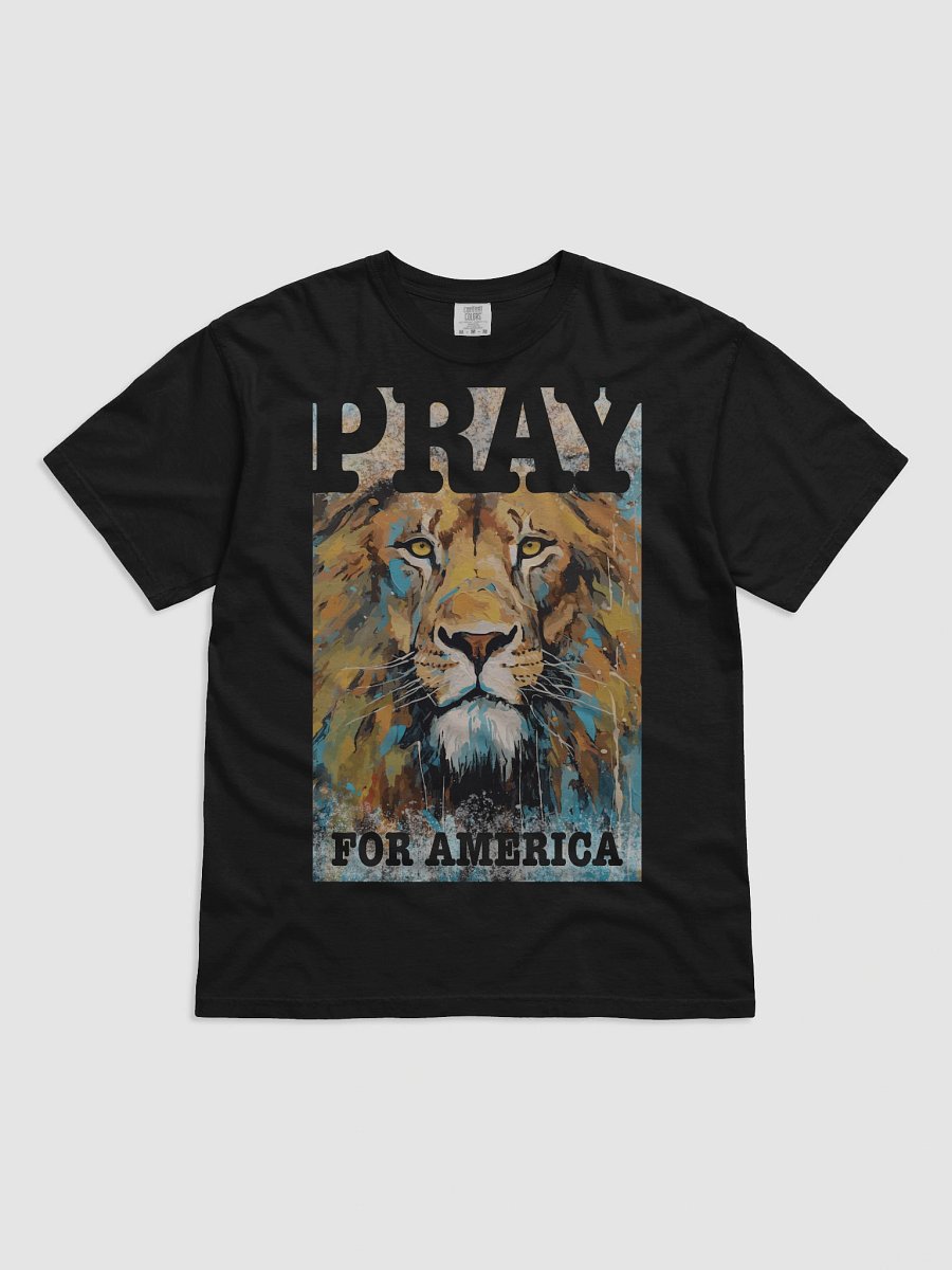 Pray for America Lion on Comfort Colors Tee product image (1)