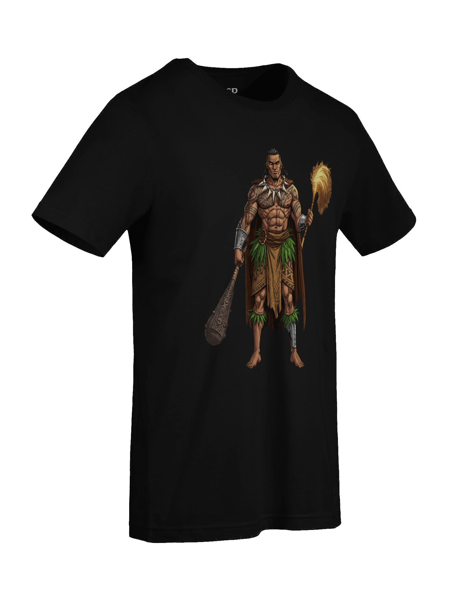 Samoan Matai Warrior T-Shirt – Tribal Chief Design with Traditional Polynesian Weapon & Fue product image (9)
