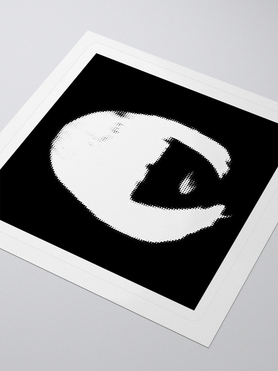 ALESSA GILLESPIE - Face Logo Sticker (Black) product image (8)