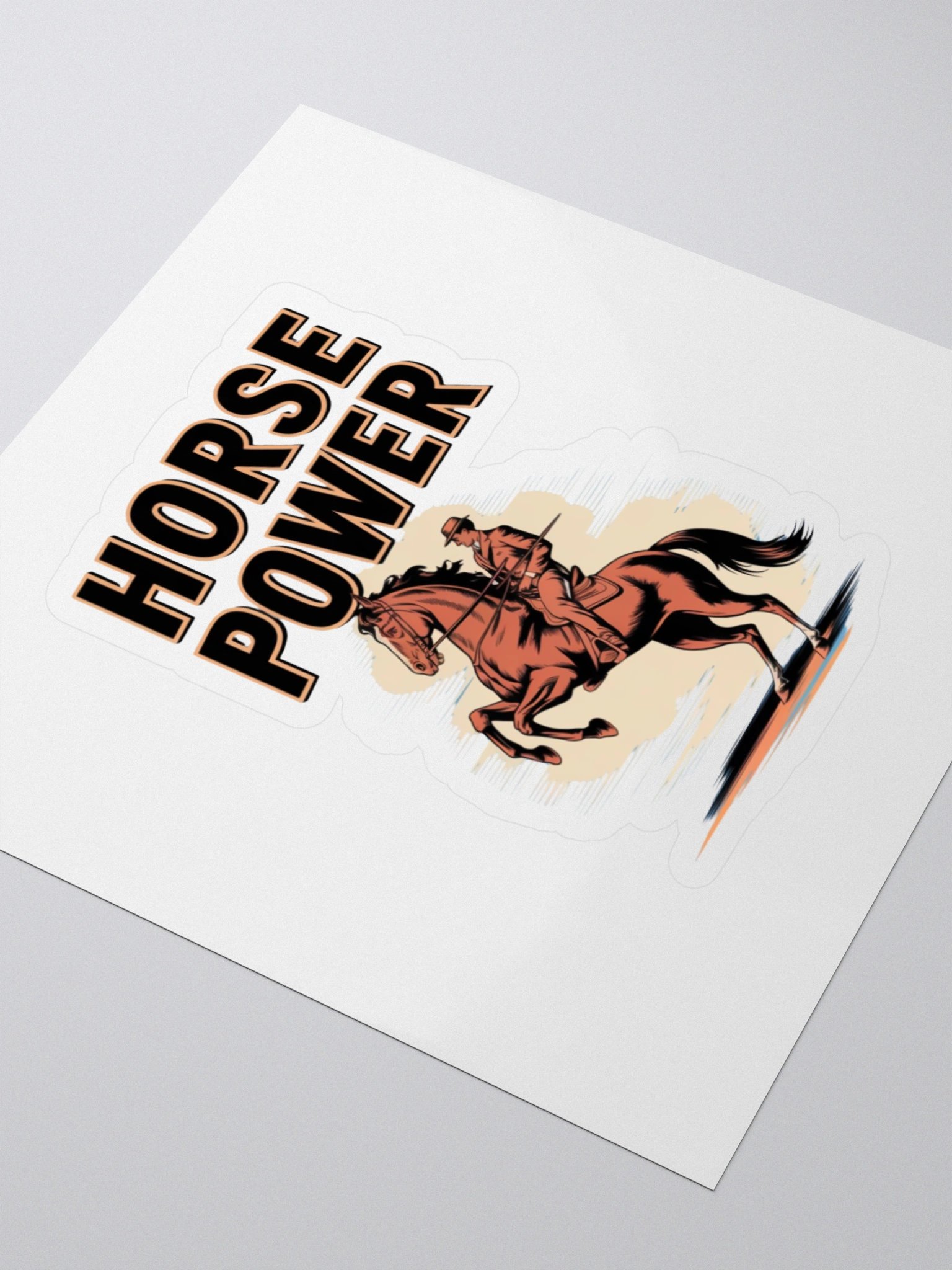 Unleashed Horse Power Kiss Cut Sticker product image (3)