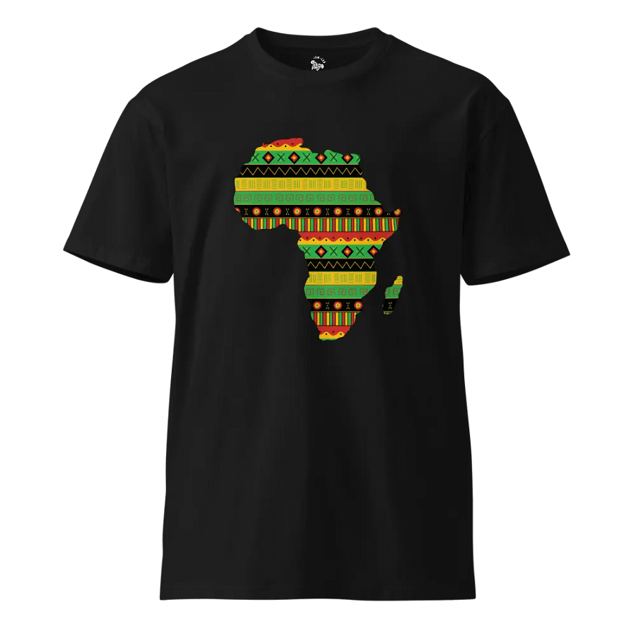 Uhuru - Men's Black Colourful African Map Tee product image (1)