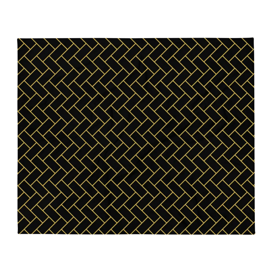 Gold Bricks Pattern Design Throw Blanket product image (2)