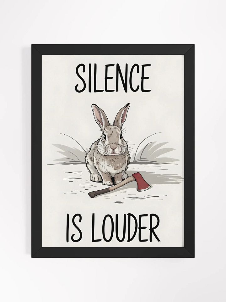 Silent Rabbit Axe Framed Poster product image (1)