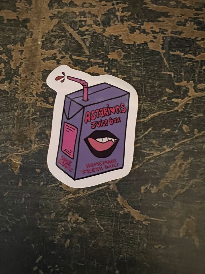 Astarion's Juice Box Vinyl Sticker product image (2)