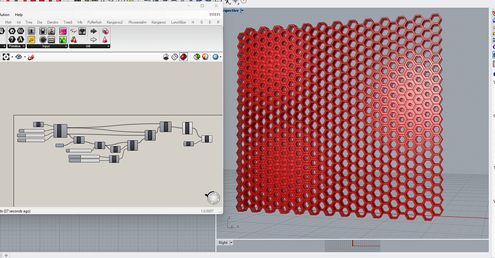 Hexagonal Parametric Grid Design Grasshopper Rhino Files Download product image (1)
