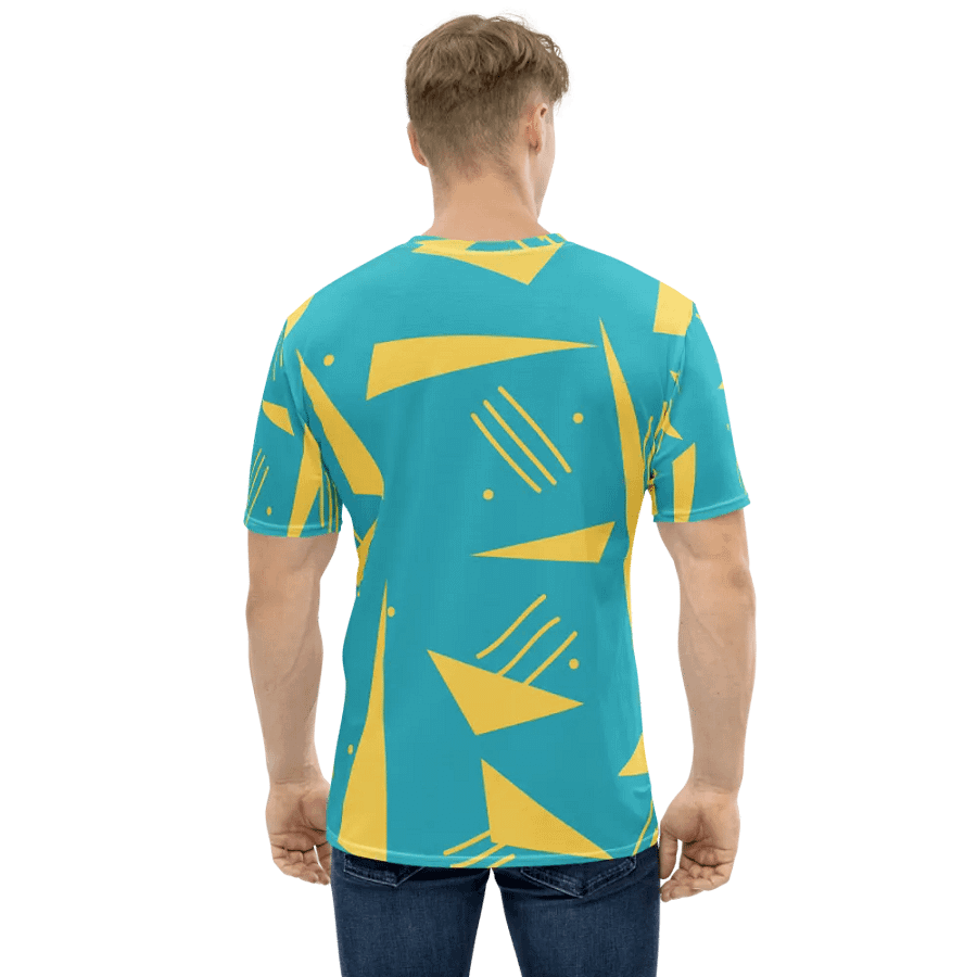 Vibrant Retro Geometric Fusion T-Shirt product image (3)