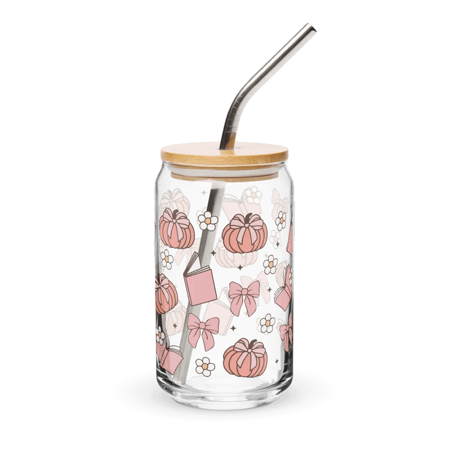 Coquette Pumpkin Book Can-Shaped Glass (16oz) product image (2)