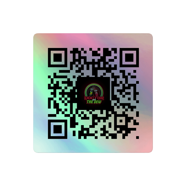Doctor And The Dew – Twitch QR Code Sticker product image (2)
