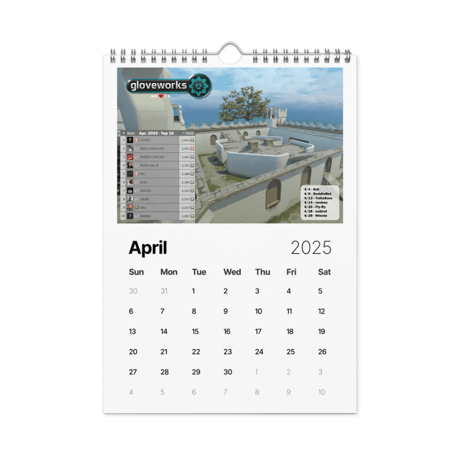gloveworks calendar 2025 product image (1)