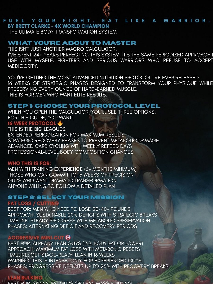 FitFight Fusion 16-Week Protocol Calculator product image (3)
