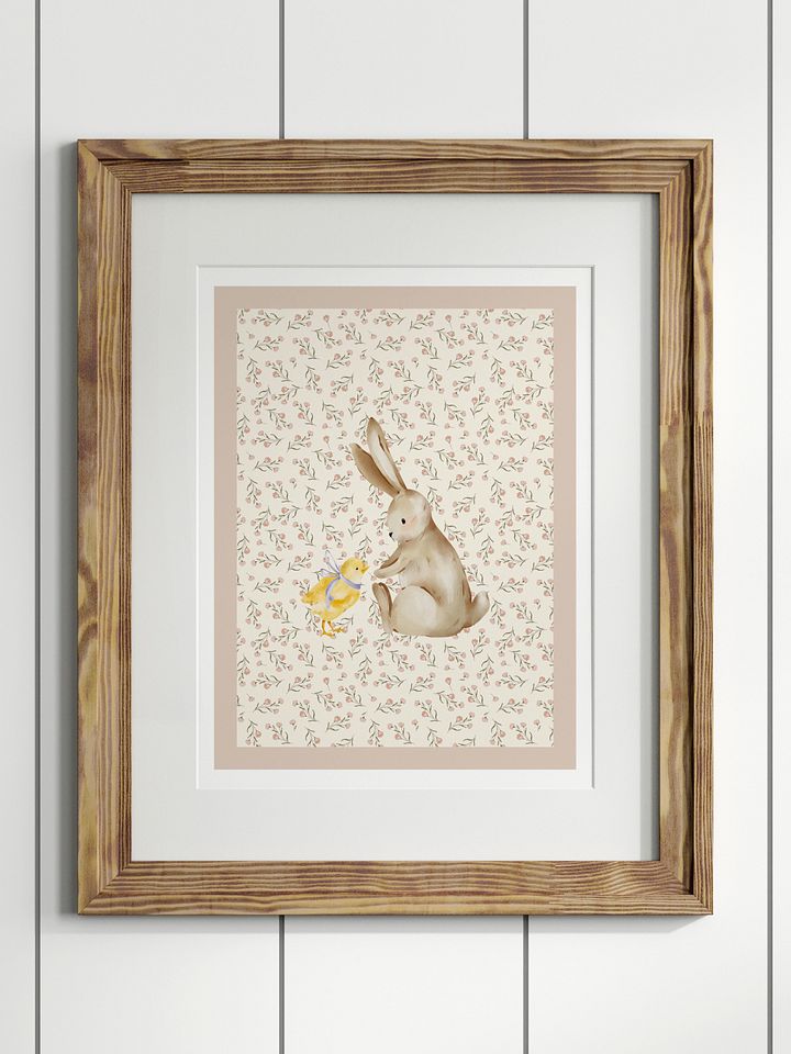 Boho Bunny Nursery Print 4 product image (1)