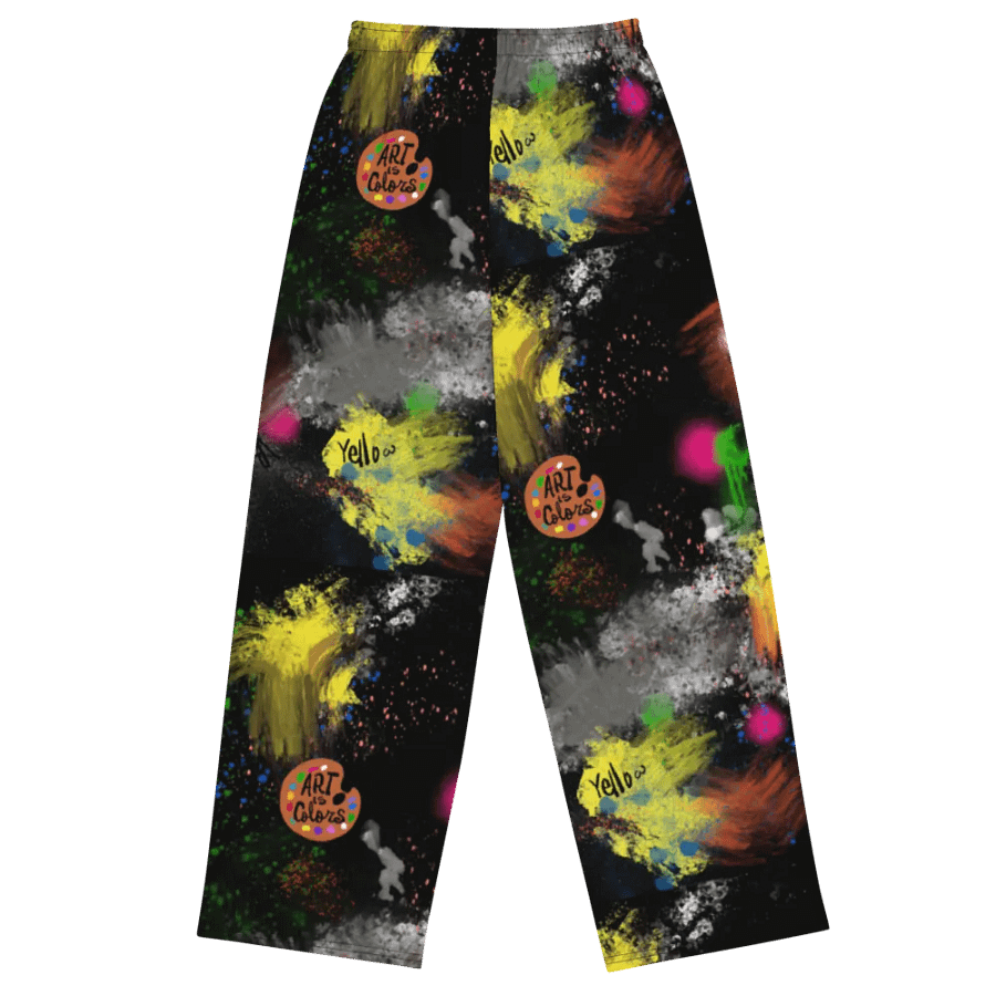 SplatterWear #1 Wide Unisex Pants/Splash Colors product image (1)