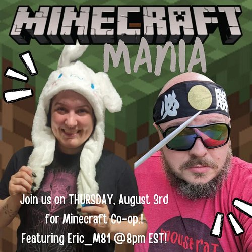 We're goofy, we gallivant and we're shooting for a gnarly time! Join us Thursday for Minecraft Mania, brotherrrr 💪🏻
.
.
#mine...