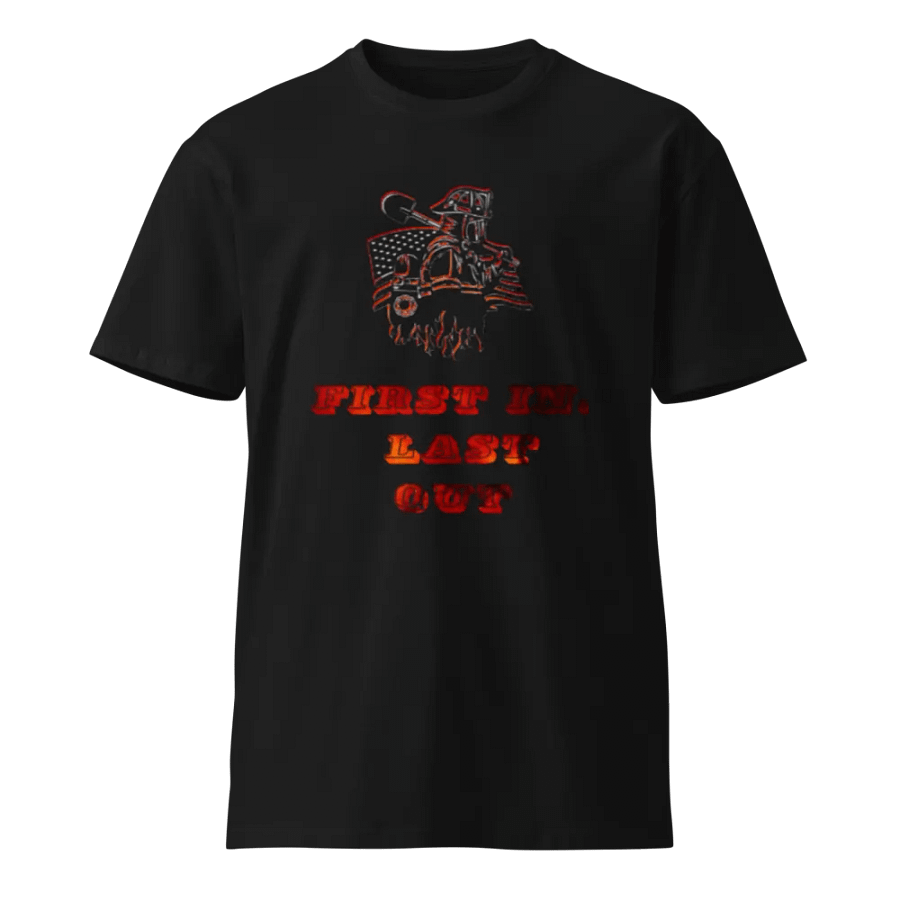 First In, Last Out Firefighter T-Shirt product image (1)