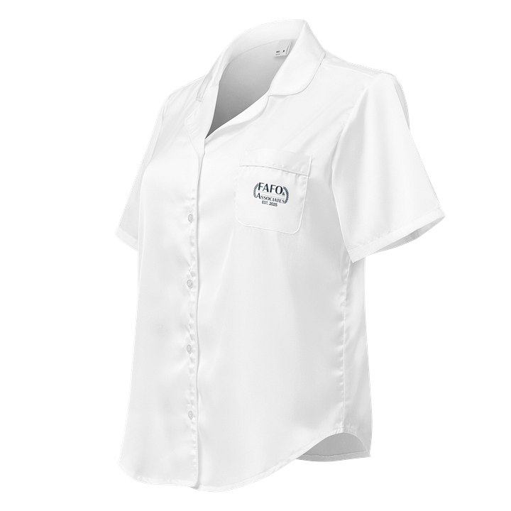 White Graceful Laurel Women's Pajama Top product image (1)