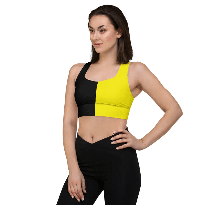 Black & Yellow - Longline Sports Bra product image (1)