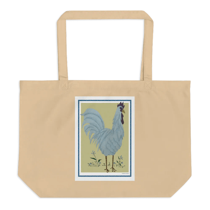 Eco Friendly Tote Bag with Chicken and Yellow Background product image (1)