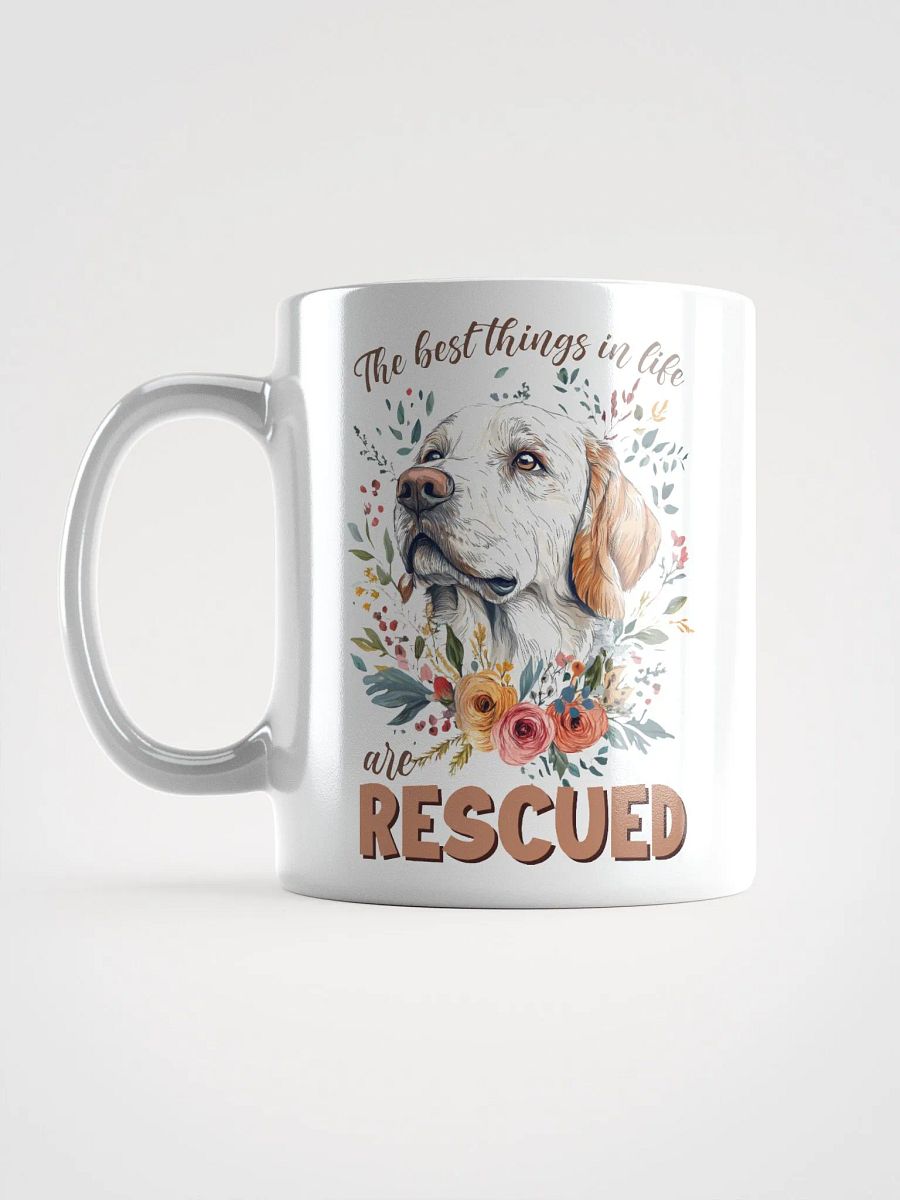 The Best Are Rescued White Glossy Mug product image (6)