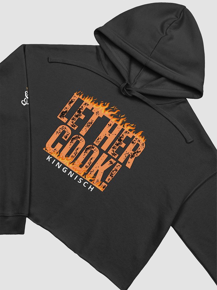 LET HER COOK! Crop Top Hoodie product image (1)