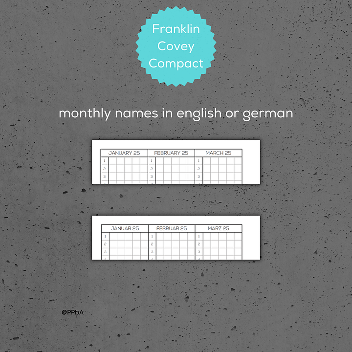 yearly tracker - Franklin Covey Compact - 2025 product image (2)