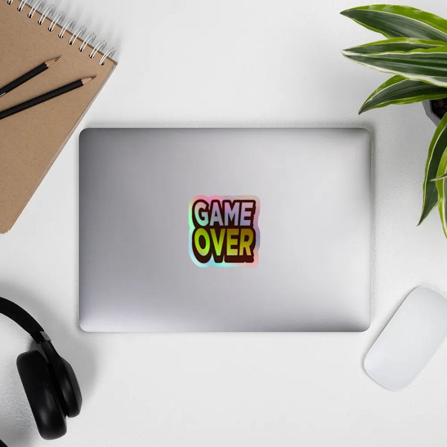 GAME OVER Holographic Sticker product image (9)