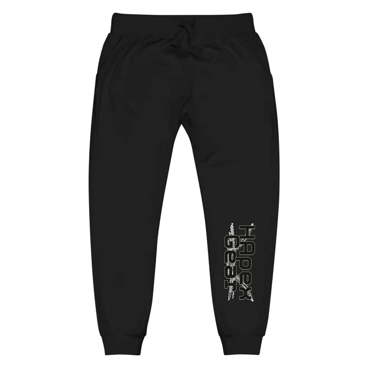 Unisex Fleece Joggers - Black HApex Gear Black Logo product image (1)