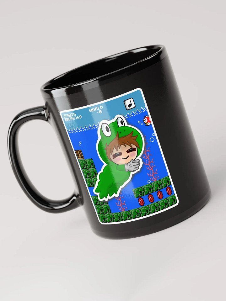 Frog Zen Black Mug product image (1)