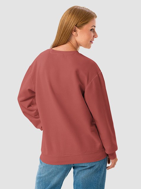 Photo showing Comfort Colors Unisex Garment-Dyed Fleece Crewneck Sweatshir